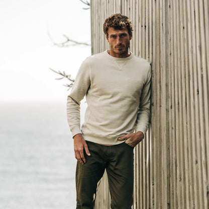 The Crewneck in Aluminum Terry