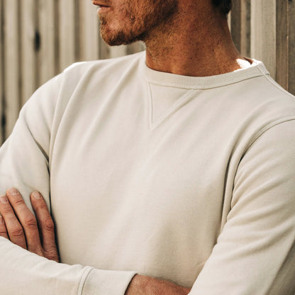 The Crewneck in Aluminum Terry