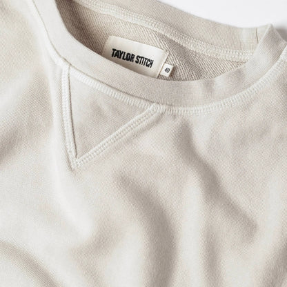 The Crewneck in Aluminum Terry