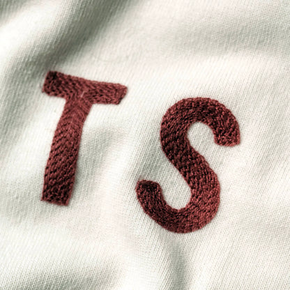 The Embroidered Heavy Bag Tee in Natural TS