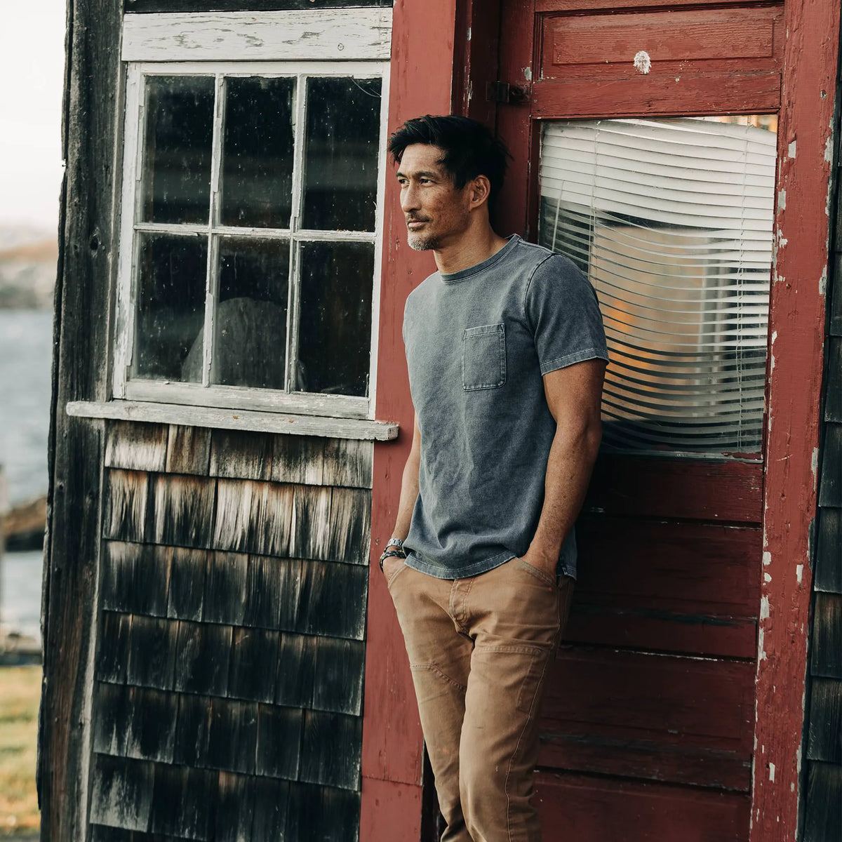 The Heavy Bag Tee in Charcoal