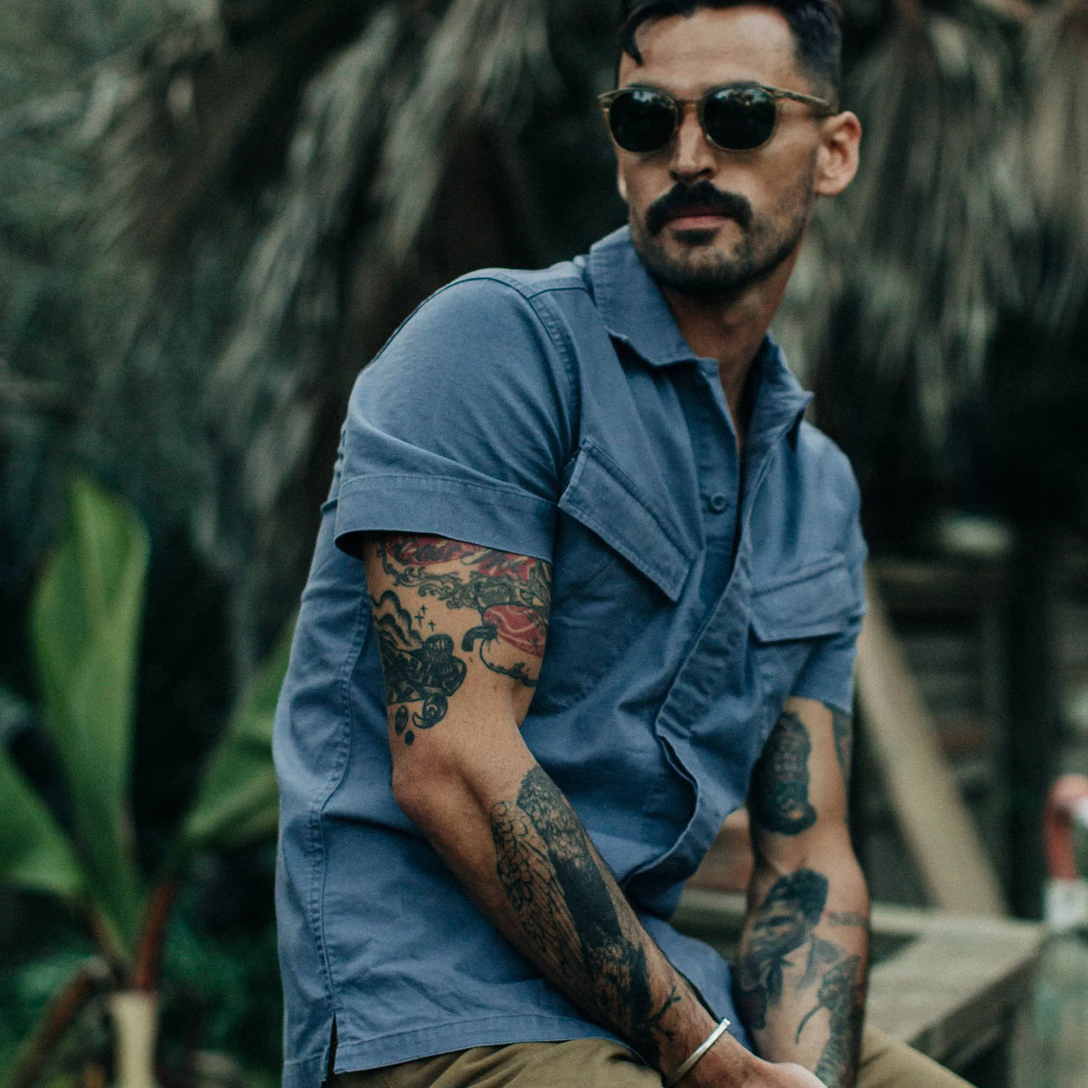 The Jungle Shirt in Ocean