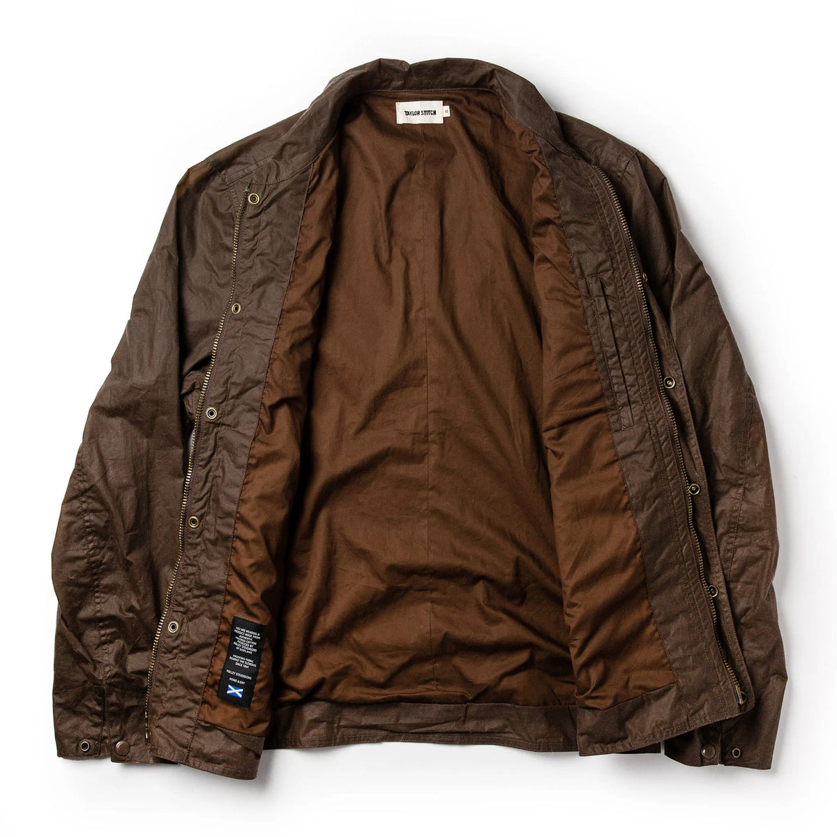 The Longshore Jacket in Dark Oak Waxed Canvas