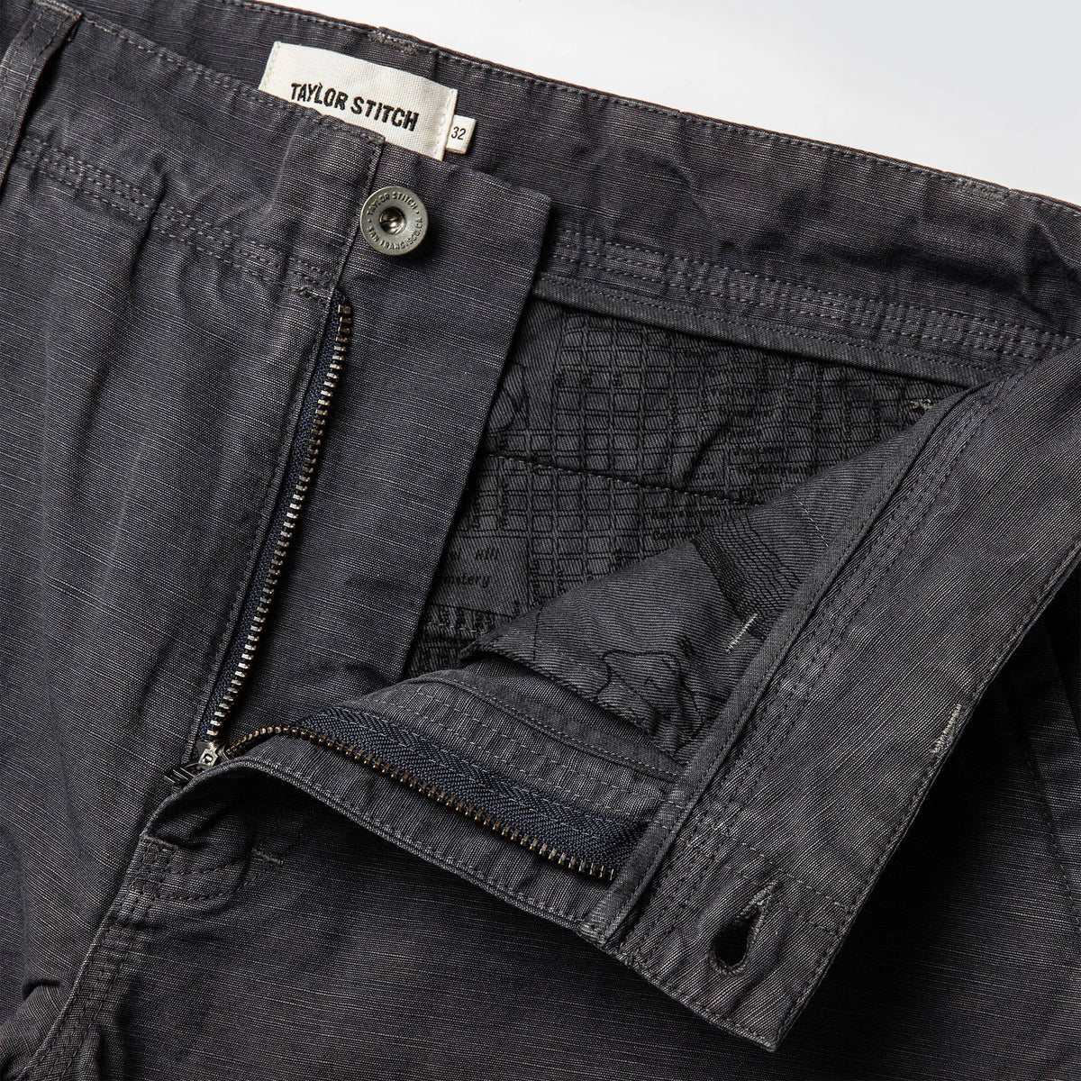 The Morse Pant in Charcoal Slub Linen