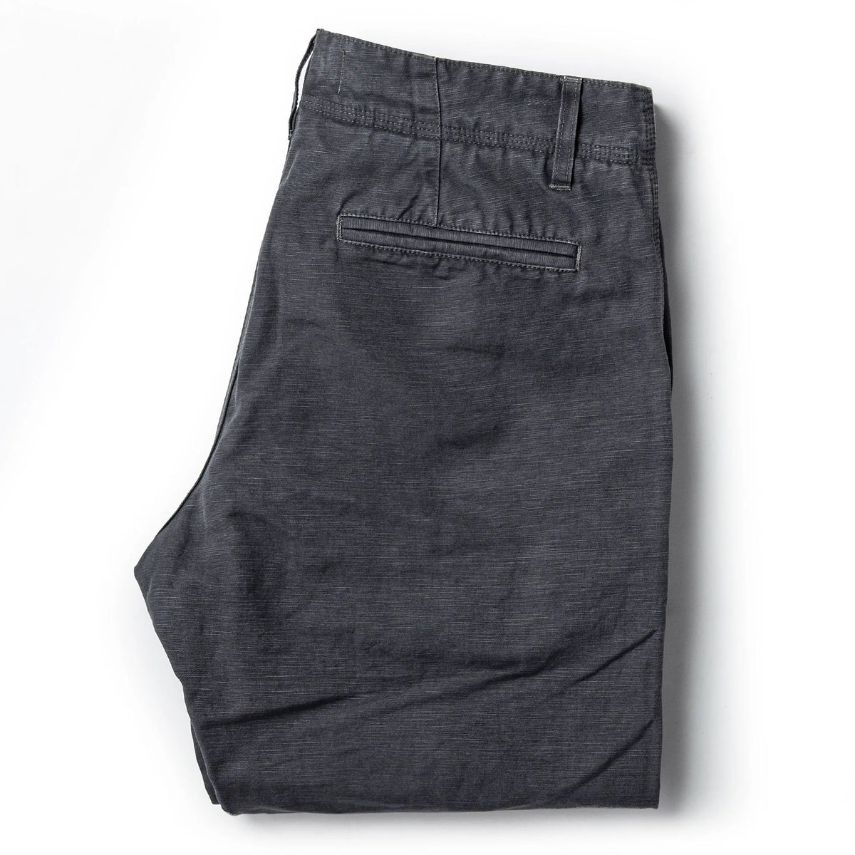 The Morse Pant in Charcoal Slub Linen