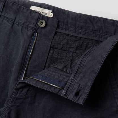 The Morse Pant in Navy Slub Linen