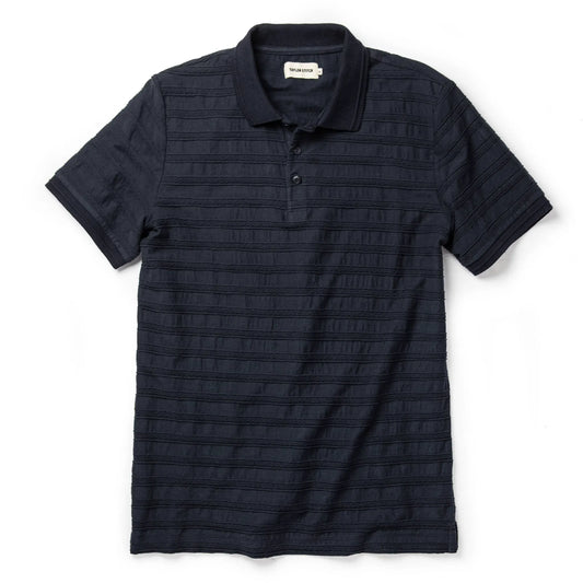 The Polo in Dark Navy Jacquard