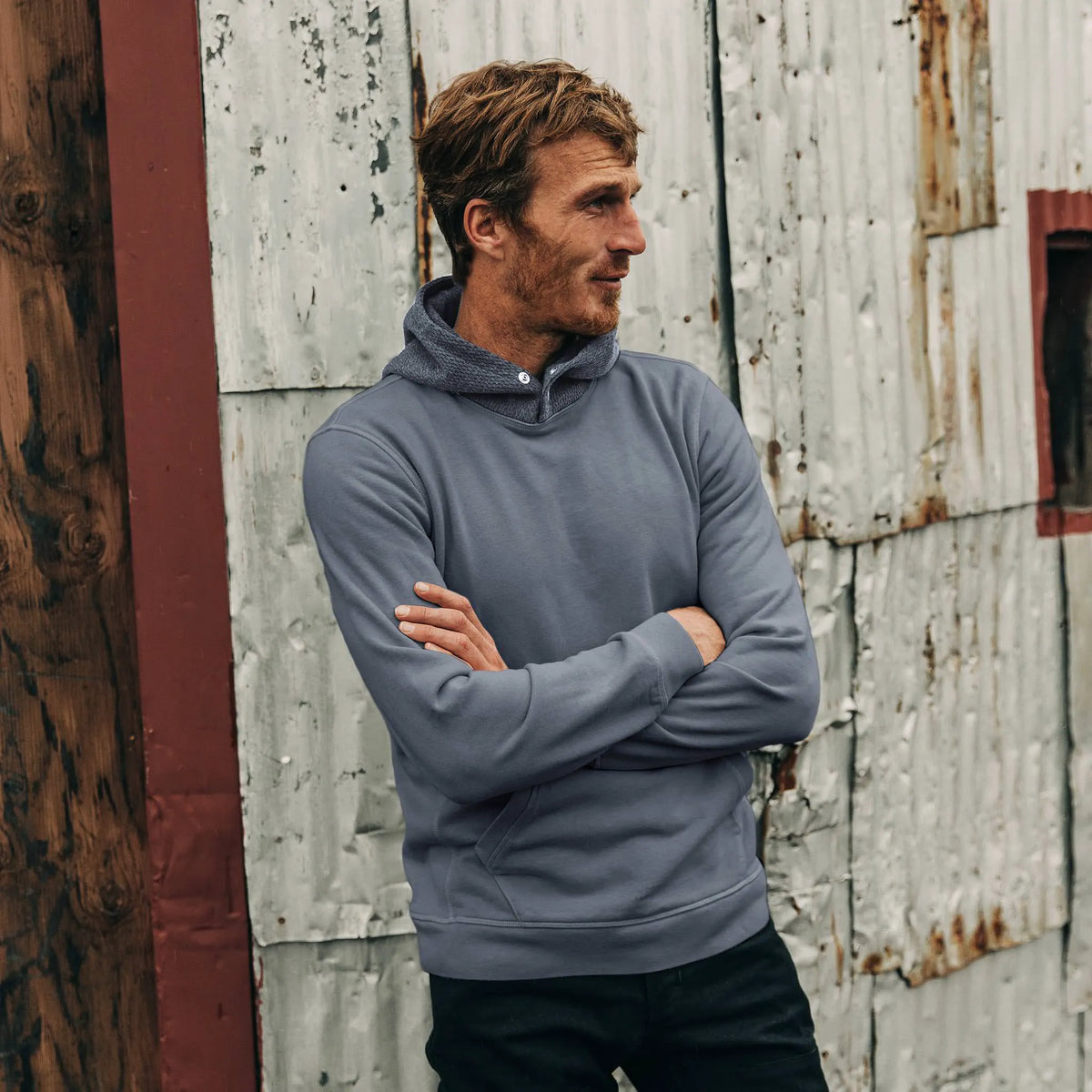The Shackleton Hoodie in Ocean