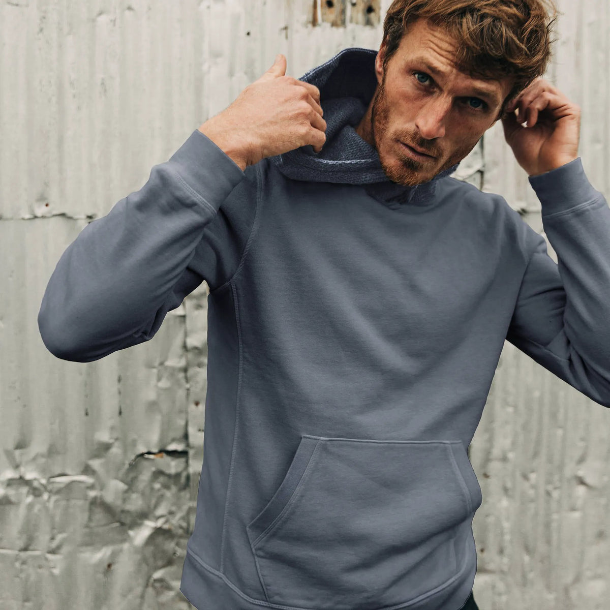 The Shackleton Hoodie in Ocean