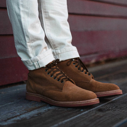 The Trench Boot in Butterscotch Weatherproof Suede