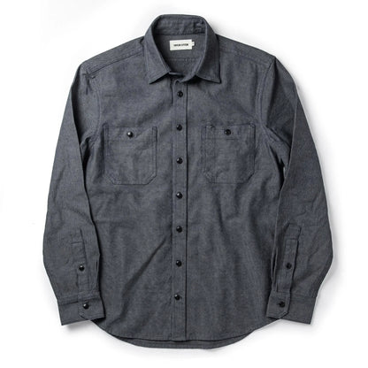 The Utility Shirt in Indigo Crosshatch