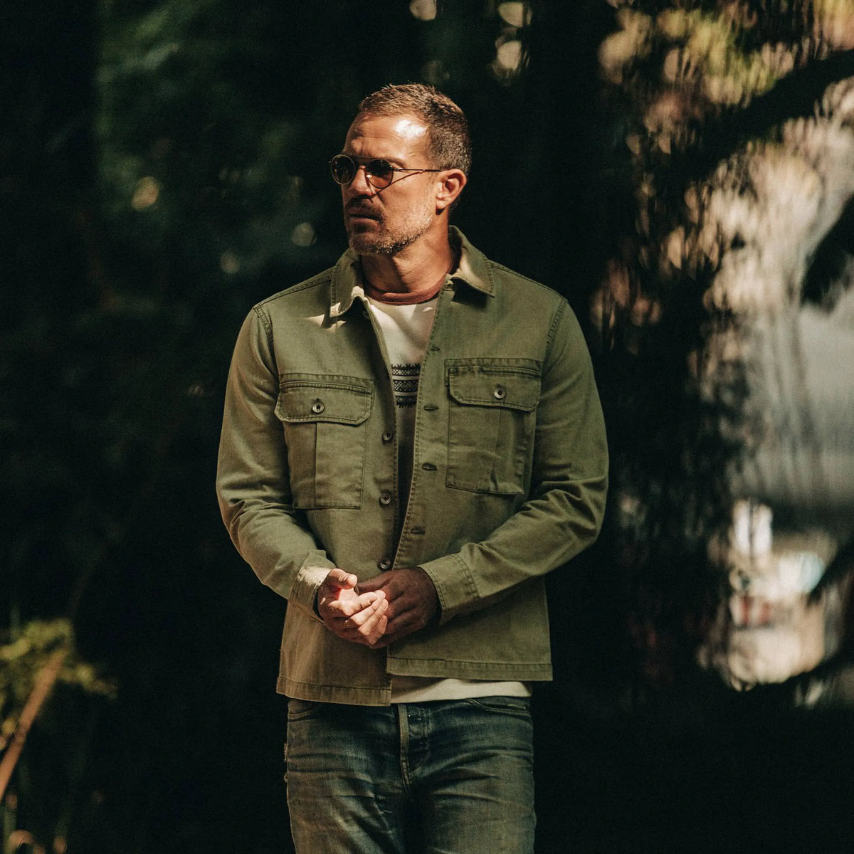 The HBT Jacket in Washed Olive