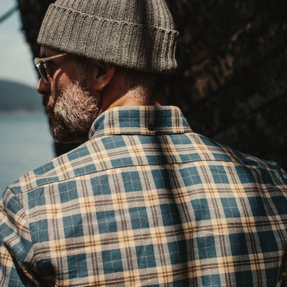 The Jack in Brushed Navy Plaid