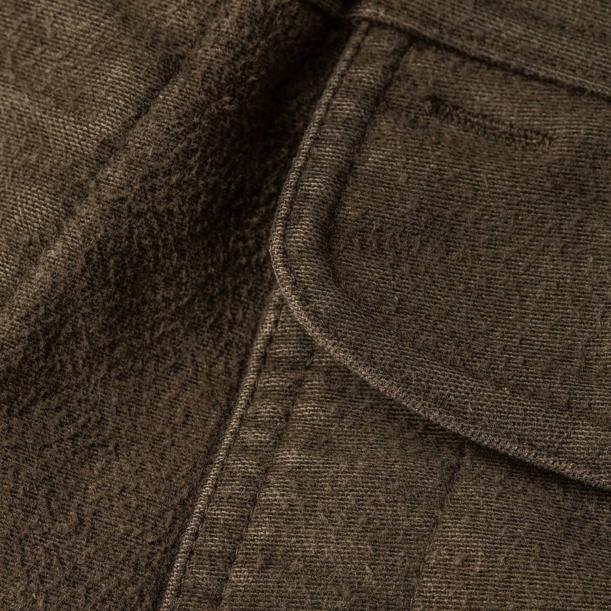 The Long Haul Jacket in Moss Brushed Reverse Sateen