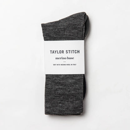 The Merino Sock in Charcoal