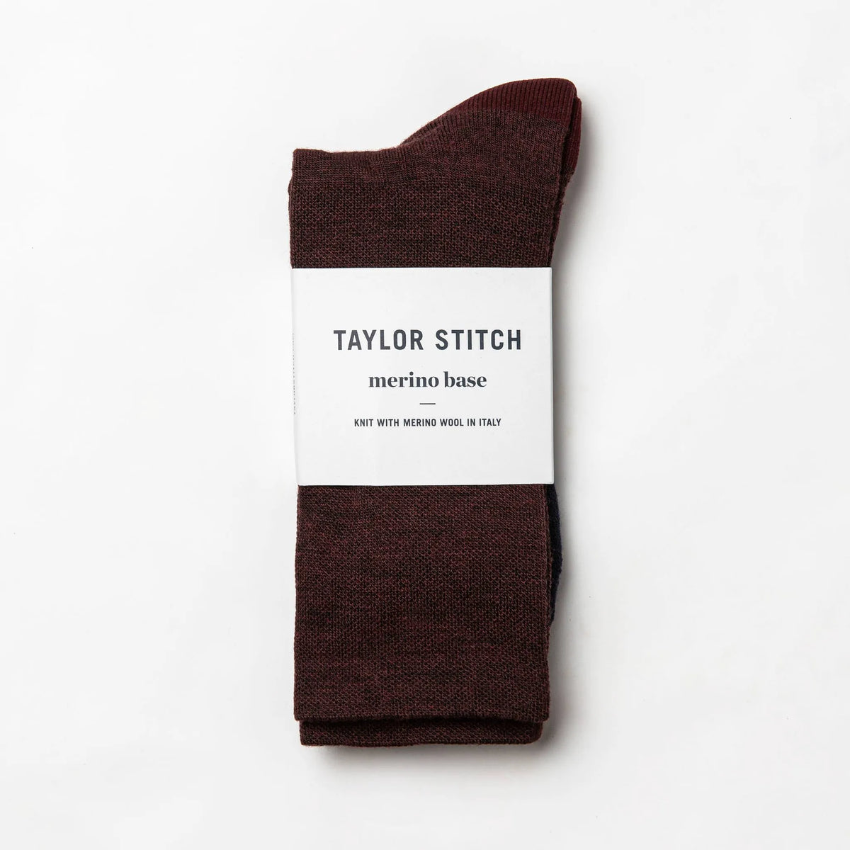 The Merino Sock in Maroon
