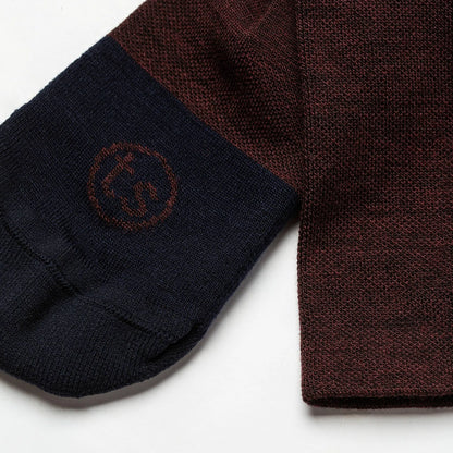 The Merino Sock in Maroon