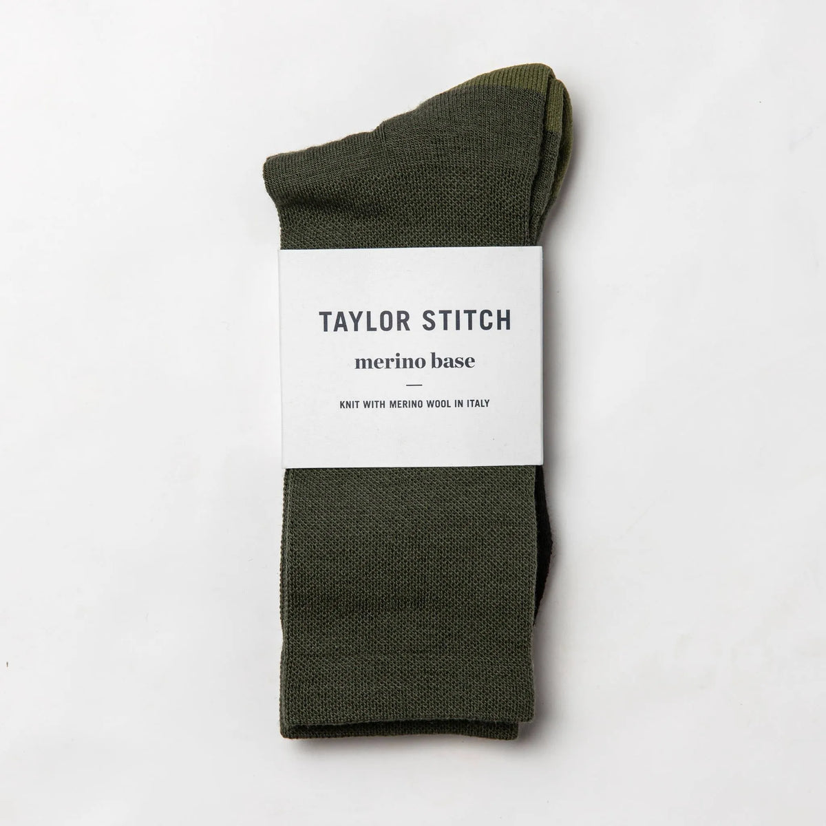 The Merino Sock in Olive
