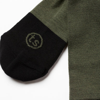 The Merino Sock in Olive