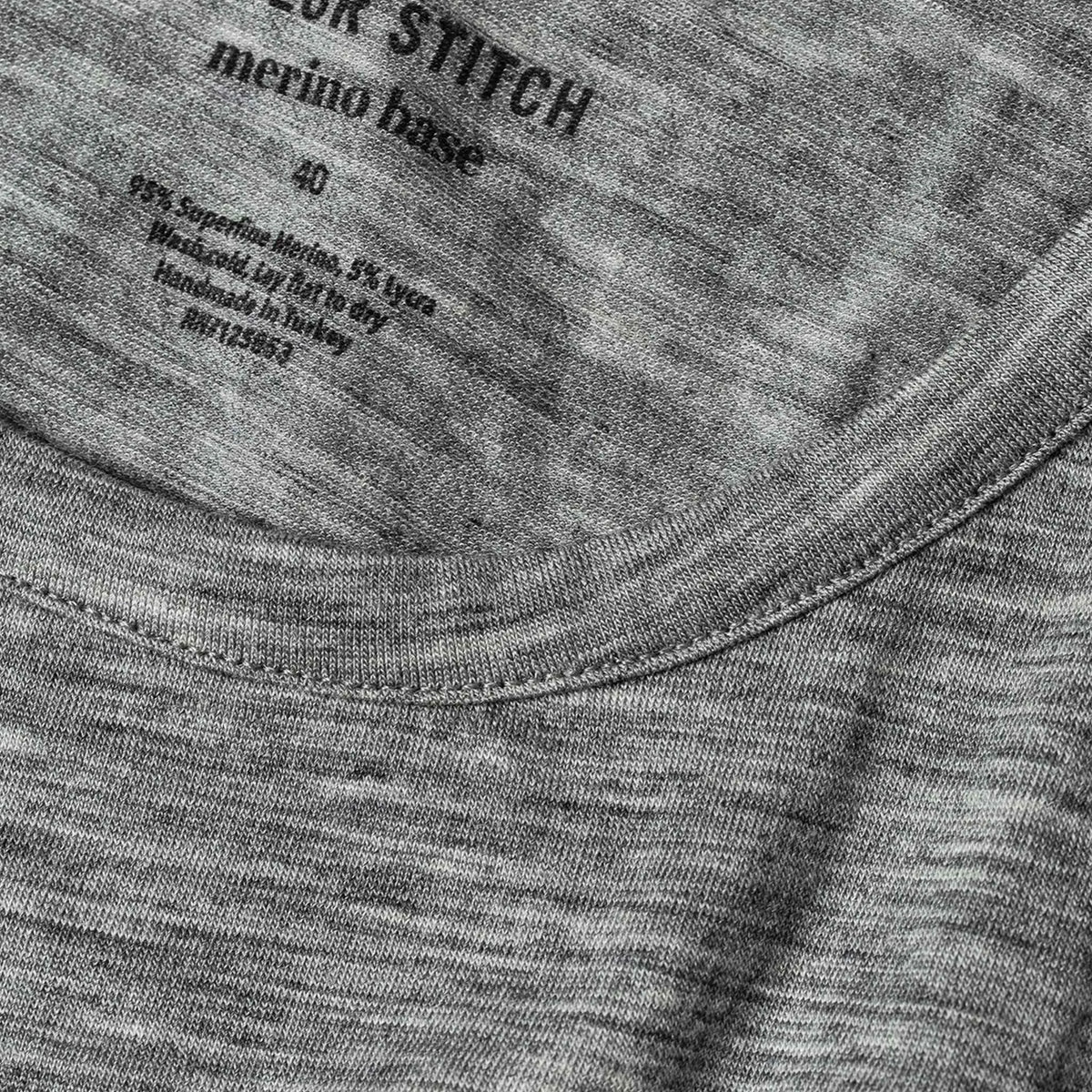 The Merino Tee in Heather Grey