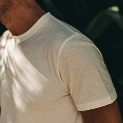 The Cotton Hemp Tee in Natural