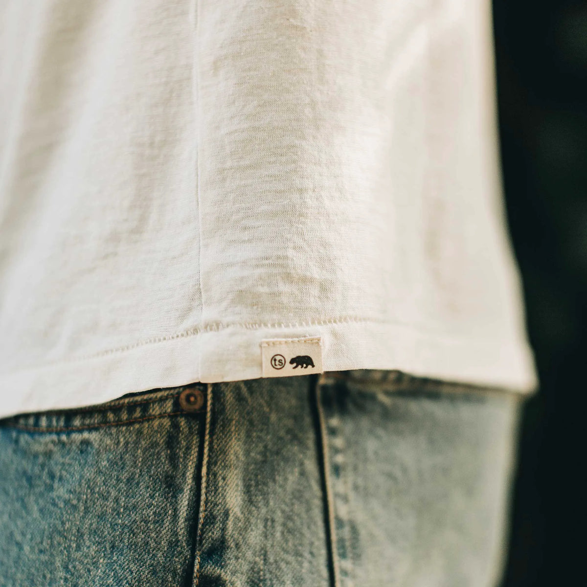 The Cotton Hemp Tee in Natural