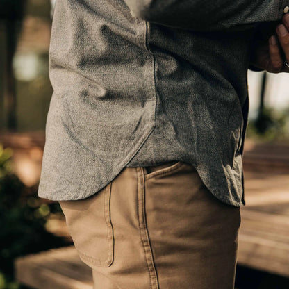 The Western Shirt in Olive Melange