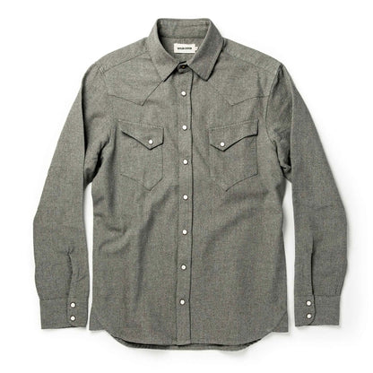 The Western Shirt in Olive Melange