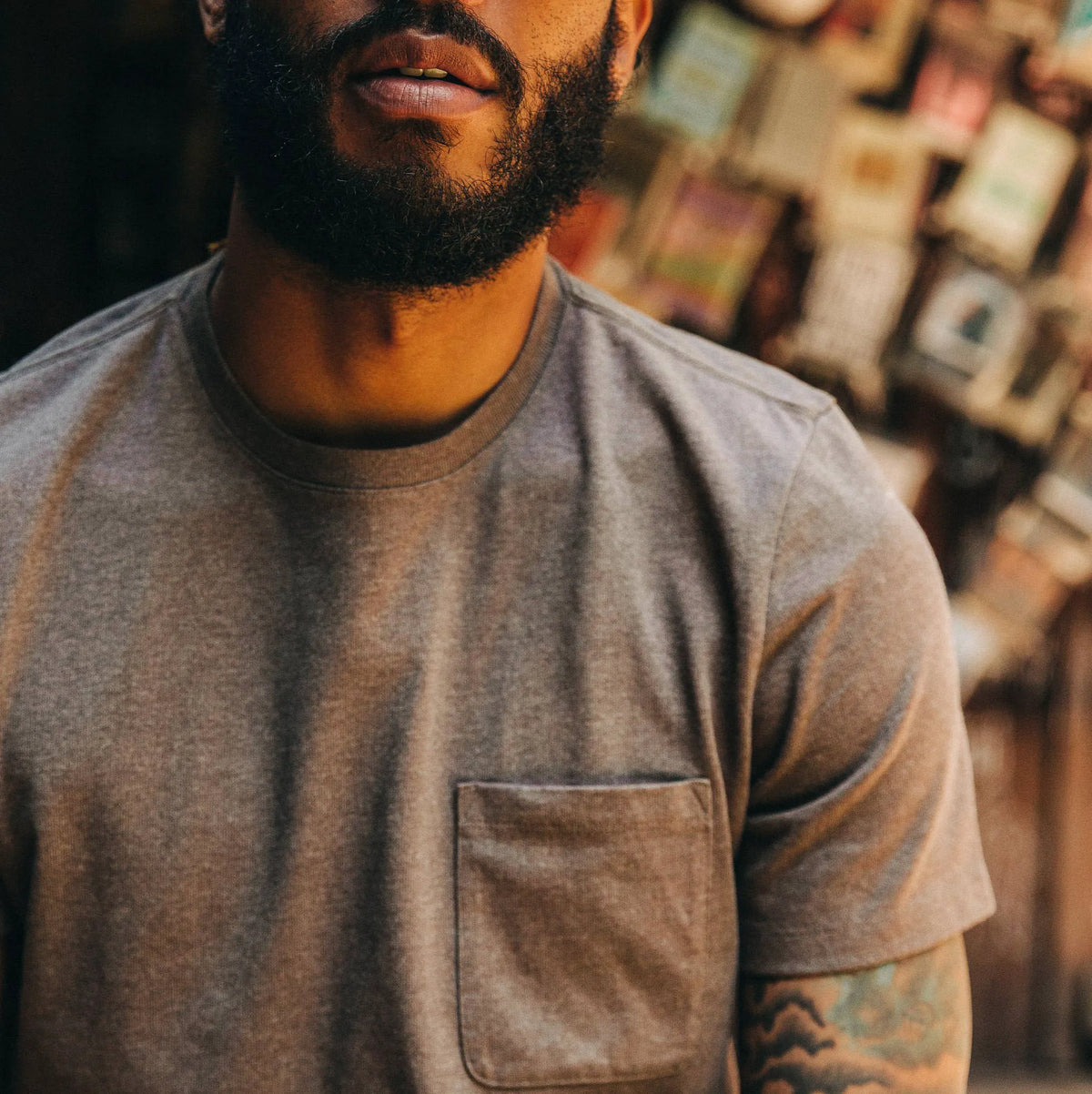 The Heavy Bag Tee in Espresso