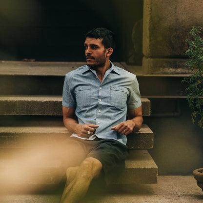 The Tulum in Blue Chambray
