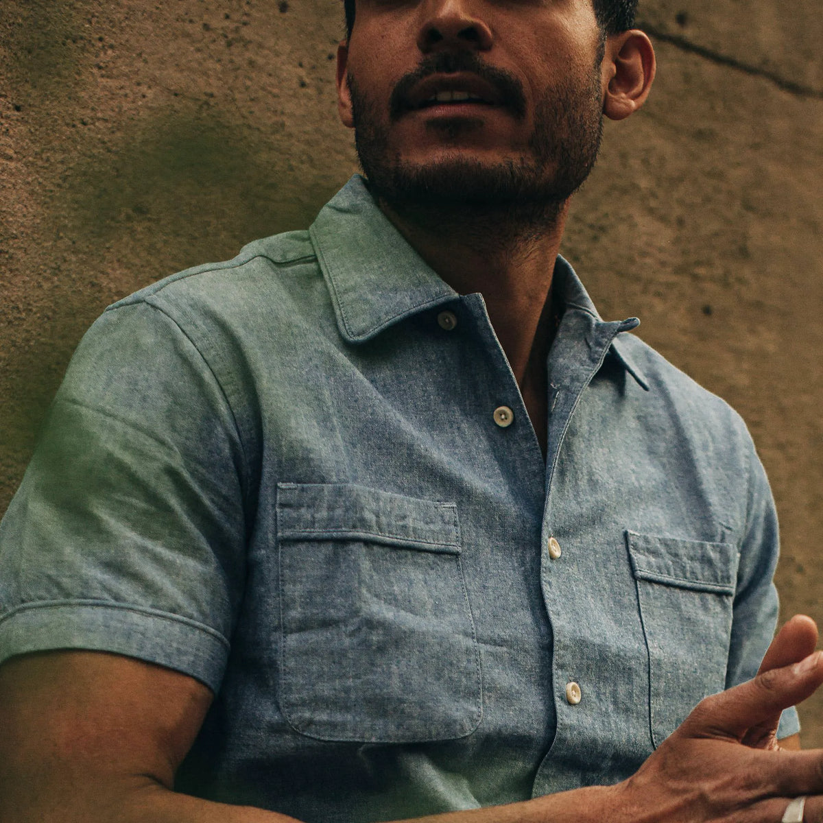The Tulum in Blue Chambray