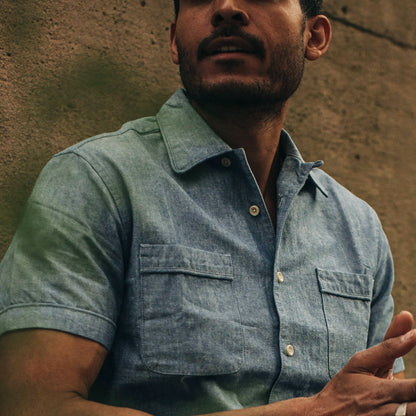 The Tulum in Blue Chambray