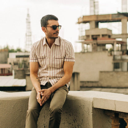 The Tulum in Cranberry Stripe