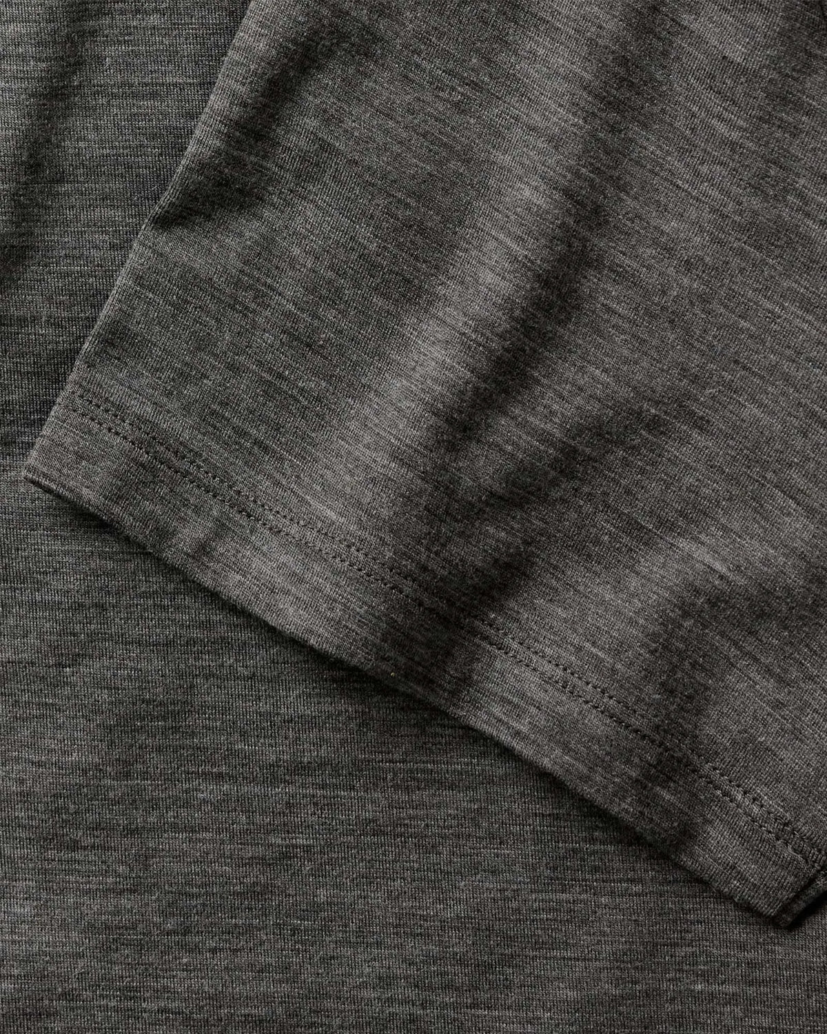 The Merino Polo in Heather Army