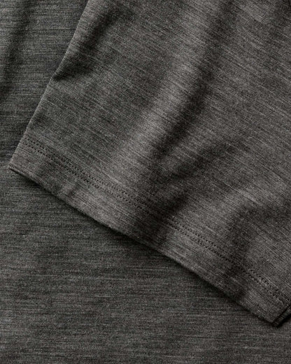 The Merino Polo in Heather Army