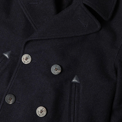 The Mendocino Peacoat in Navy Wool