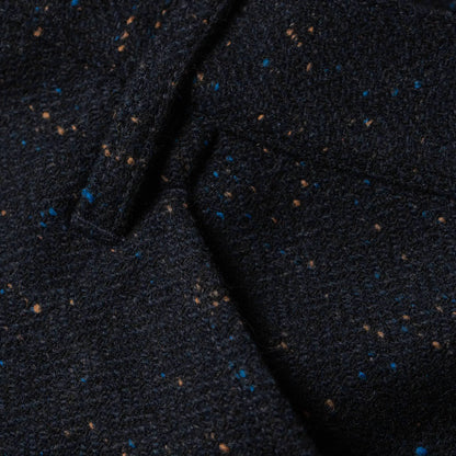 The Camp Pant in Navy Donegal Herringbone