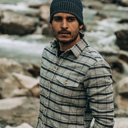 The Crater Shirt in Ash Plaid