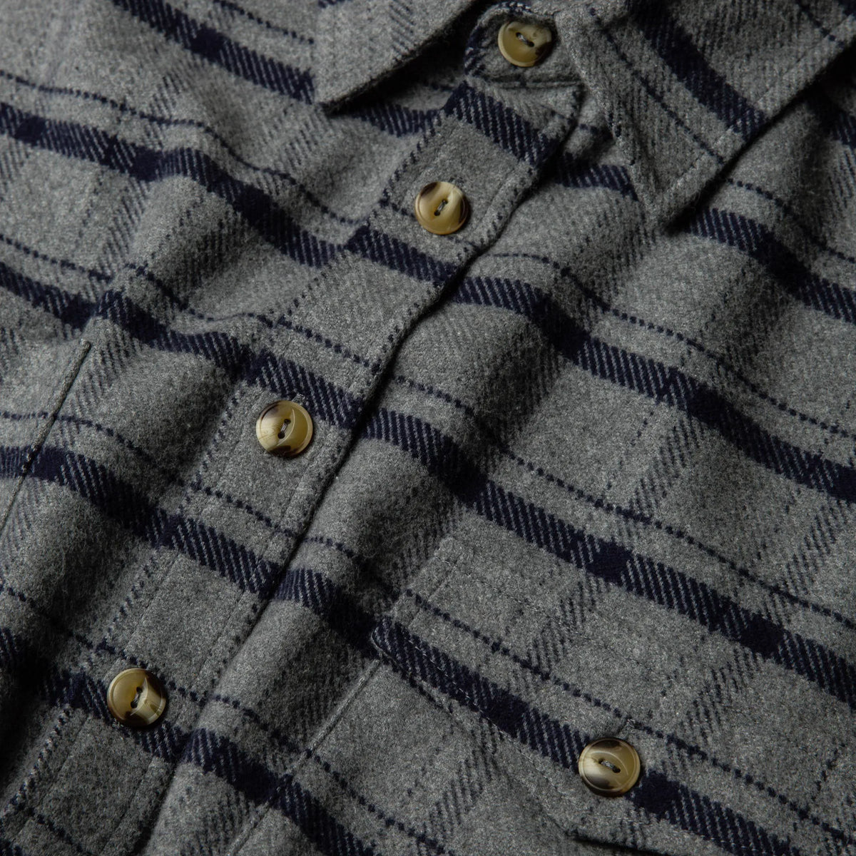 The Crater Shirt in Ash Plaid