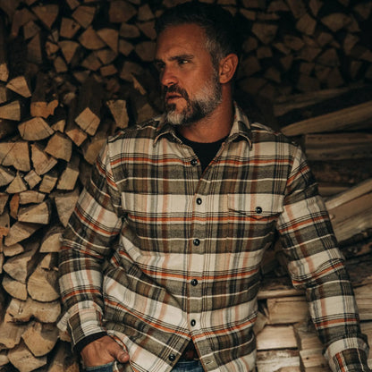 The Crater Shirt in Tan Plaid