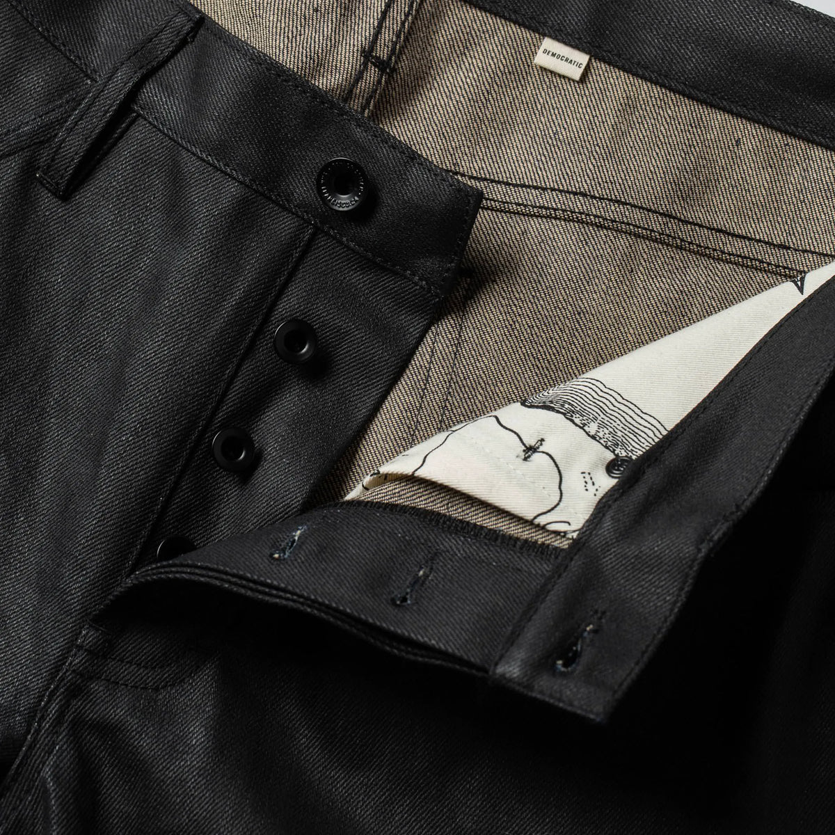The Democratic Jean in Black Over-dye Selvage