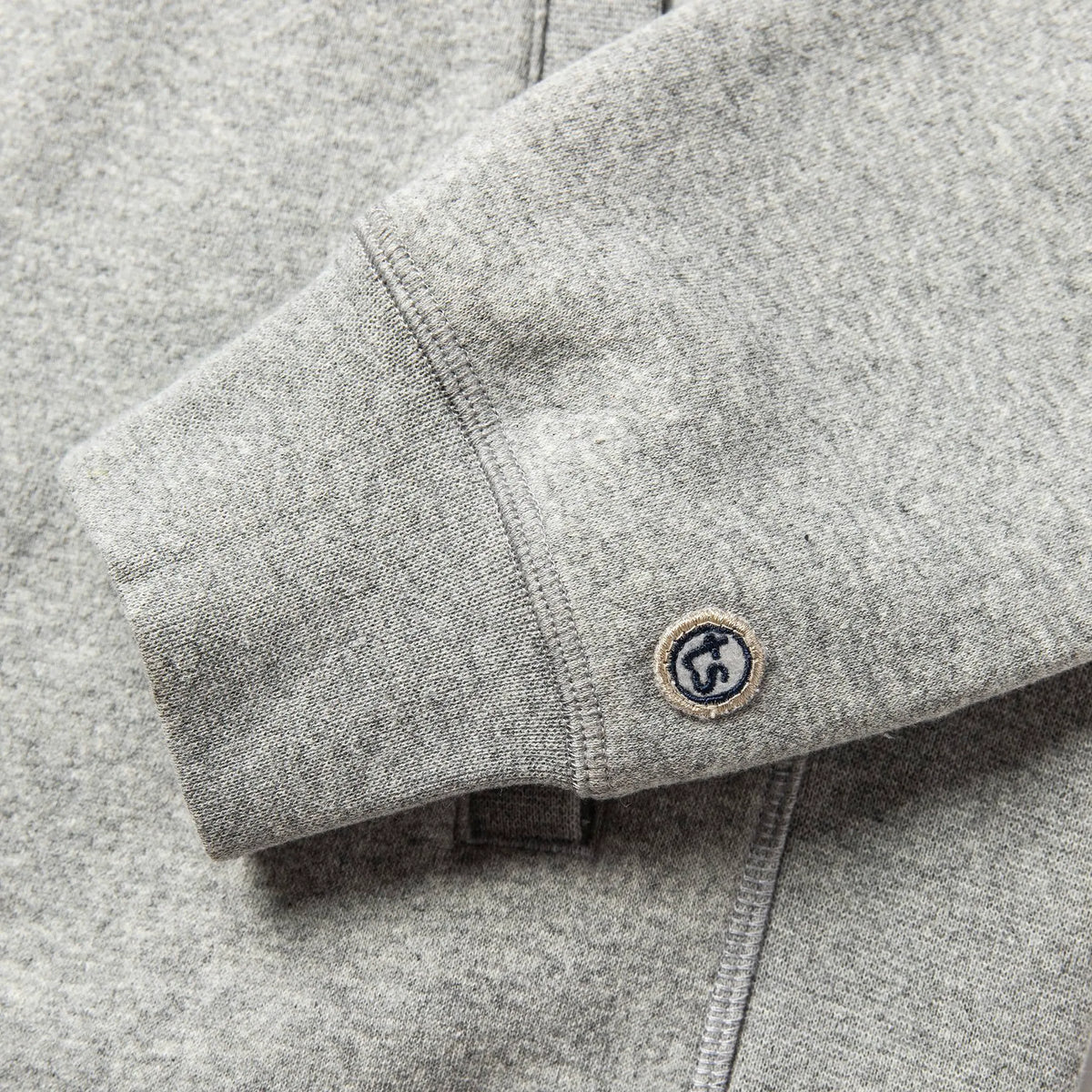The Heavy Bag Bomber in Heather Grey Fleece