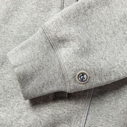 The Heavy Bag Bomber in Heather Grey Fleece