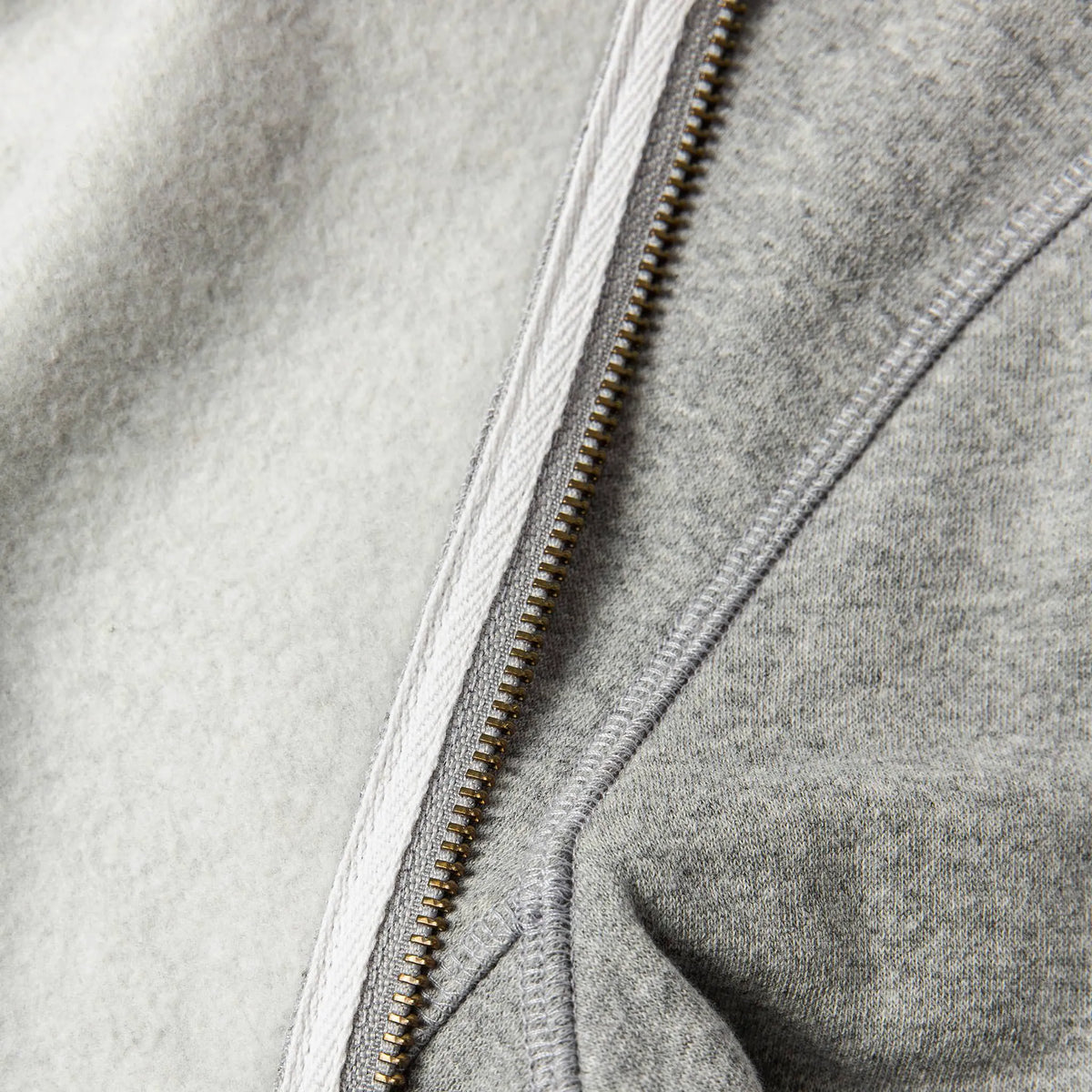 The Heavy Bag Bomber in Heather Grey Fleece