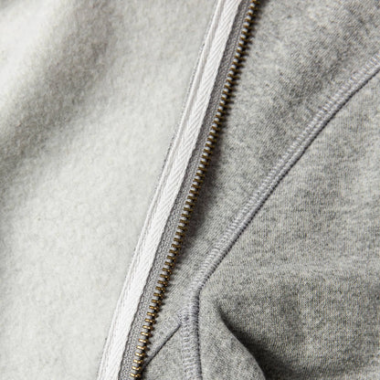 The Heavy Bag Bomber in Heather Grey Fleece
