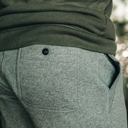 The Heavy Bag Short in Heather Grey Fleece