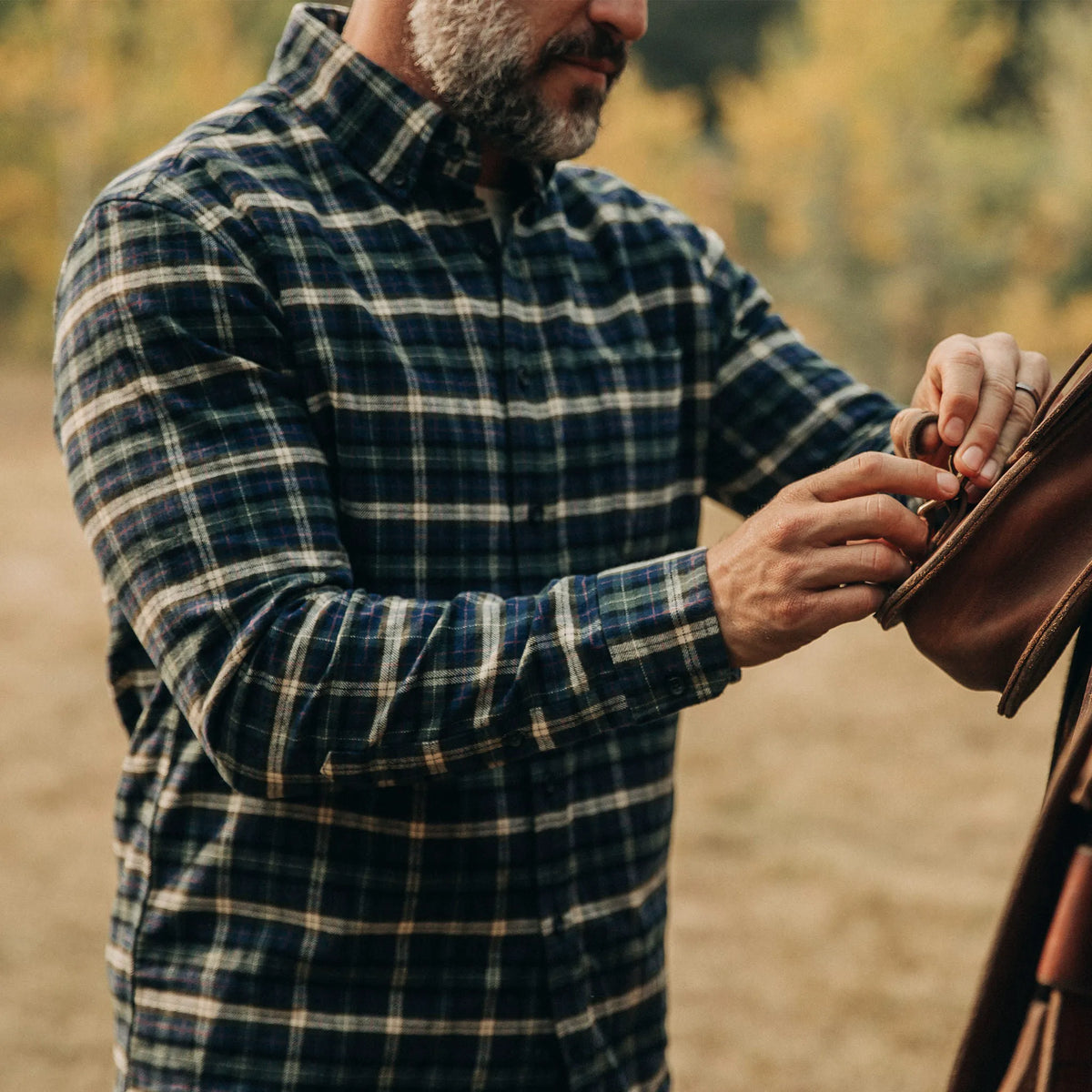 The Jack in Brushed Green Plaid