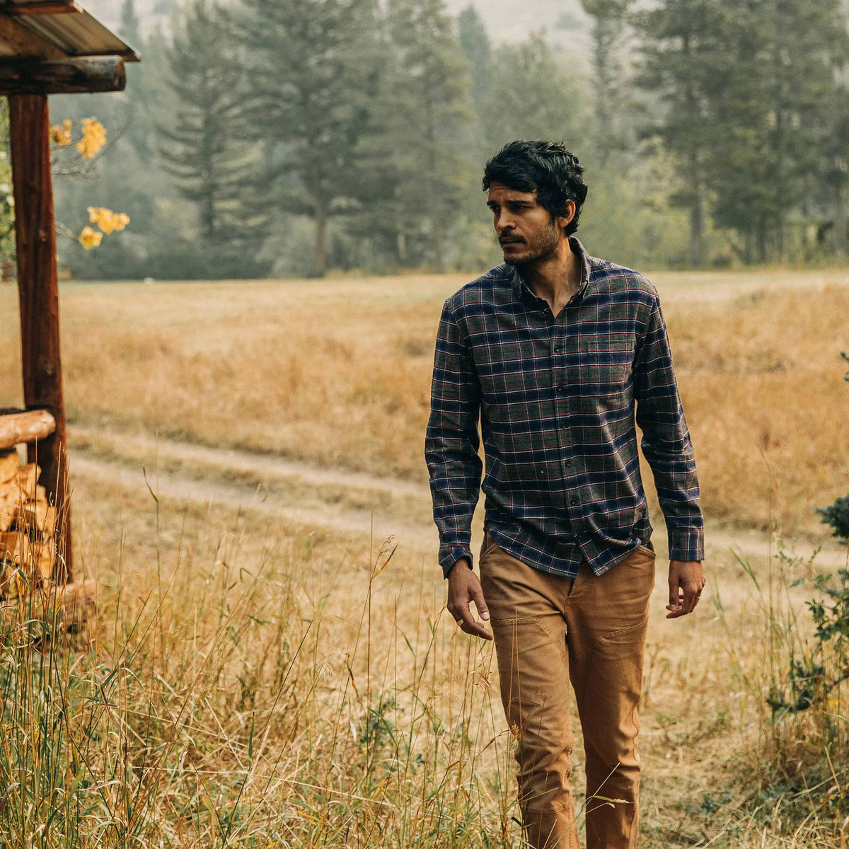 The Jack in Brushed Grey Plaid