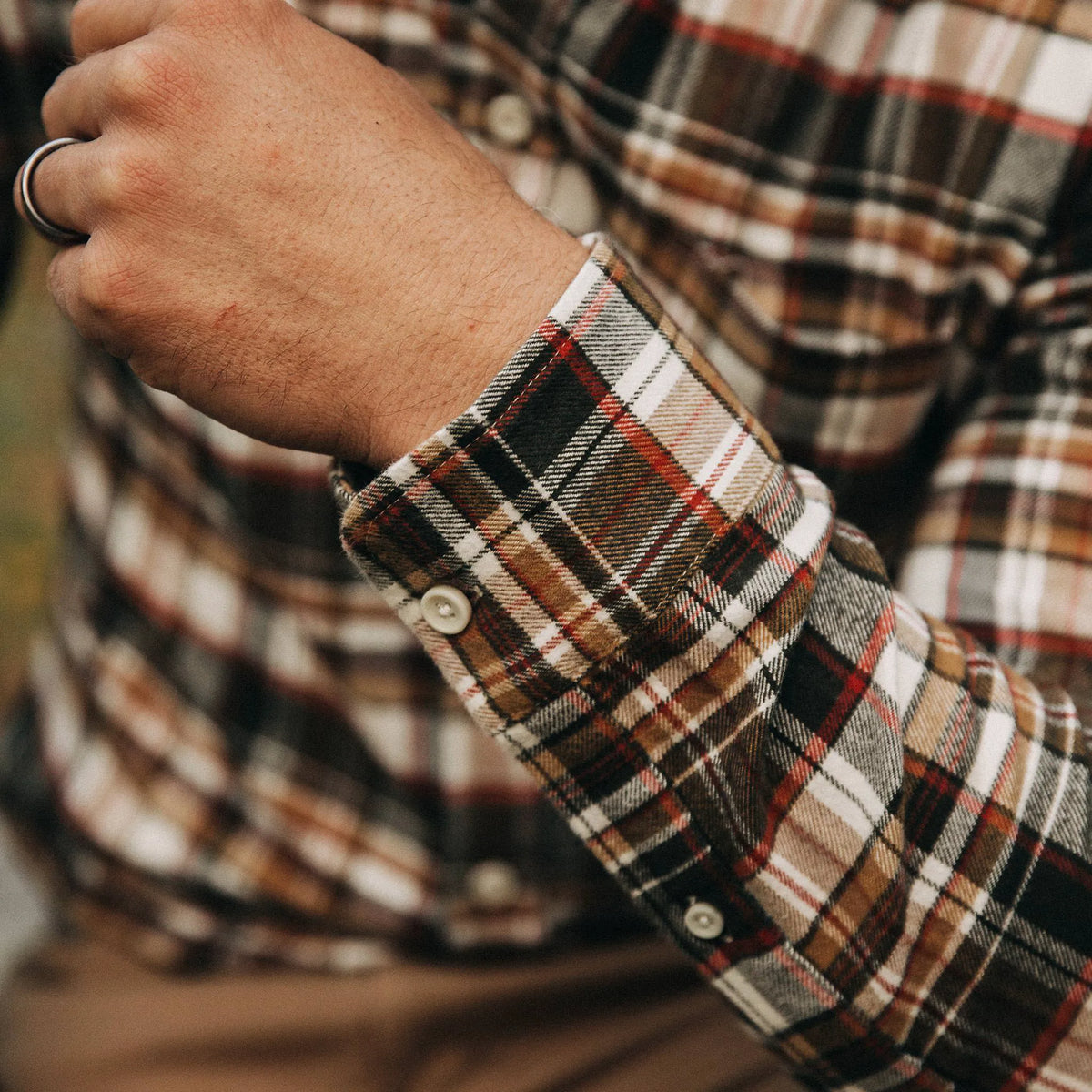The Jack in Brushed Wheat Plaid