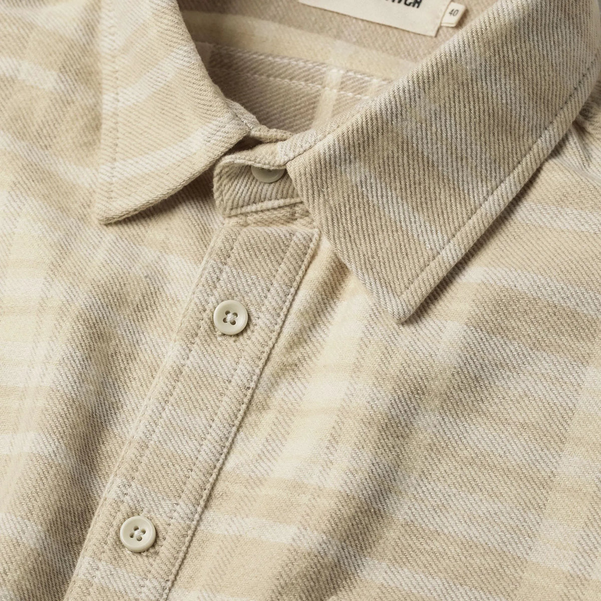 The Ledge Shirt in Sand Plaid
